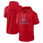 Red St. Louis Cardinals Nike Springer Short Sleeve Team Pullover Hoodie