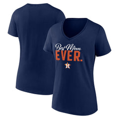 Navy Houston Astros Fanatics Women's Mother's Day V-Neck T-Shirt