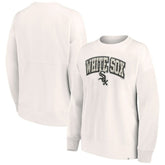 Cream Chicago White Sox Fanatics Women's Leopard Pullover Sweatshirt