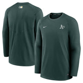 Green Athletics Nike Authentic Collection Logo Performance Long Sleeve T-Shirt