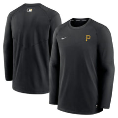 Black Pittsburgh Pirates Nike Authentic Collection Logo Performance Long Sleeve T-Shirt