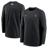 Black Colorado Rockies Nike Authentic Collection Logo Performance Long Sleeve T-Shirt