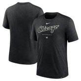 Heather Black Chicago White Sox Nike Authentic Collection Early Work Tri-Blend Performance T-Shirt