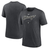 Heather Charcoal Chicago White Sox Nike Authentic Collection Early Work Tri-Blend Performance T-Shirt