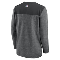 Black Baltimore Orioles Nike Authentic Collection Game Time Performance Half-Zip Top