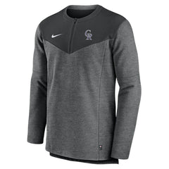 Black Colorado Rockies Nike Authentic Collection Game Time Performance Half-Zip Top