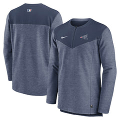 Navy Chicago White Sox Nike Authentic Collection Game Time Performance Half-Zip Top