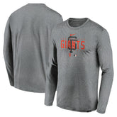 Heather Gray San Francisco Giants Nike Authentic Collection Team Logo Legend Performance Long Sleeve T-Shirt