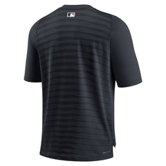 Navy Detroit Tigers Nike Authentic Collection Pregame Raglan Performance V-Neck T-Shirt