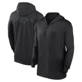 Black St. Louis Cardinals Nike Authentic Collection Travel Performance Lightweight Full-Zip Hoodie