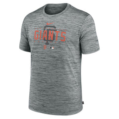Heather Gray San Francisco Giants Nike Authentic Collection Velocity Performance Practice T-Shirt