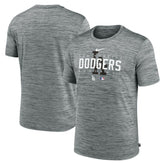 Heather Gray Los Angeles Dodgers Nike Authentic Collection Velocity Performance Practice T-Shirt