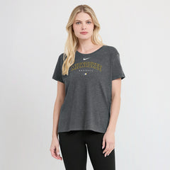 Heather Charcoal Milwaukee Brewers Nike Women's Authentic Collection Early Work Tri-Blend T-Shirt