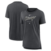 Heather Charcoal Chicago White Sox Nike Women's Authentic Collection Early Work Tri-Blend T-Shirt