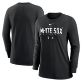Black Chicago White Sox Nike Women's Authentic Collection Legend Performance Long Sleeve T-Shirt