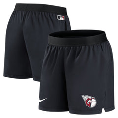Navy Cleveland Guardians Nike Women's Authentic Collection Team Performance Shorts