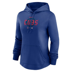 Royal Chicago Cubs Nike Women's Authentic Collection Pregame Performance Pullover Hoodie