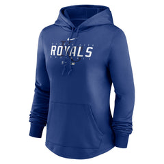 Royal Kansas City Royals Nike Women's Authentic Collection Pregame Performance Pullover Hoodie