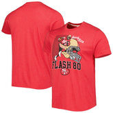Jerry Rice Homage Unisex Caricature Retired Player Tri-Blend T-Shirt - San Francisco 49ers T-shirts