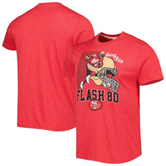 Jerry Rice Homage Unisex Caricature Retired Player Tri-Blend T-Shirt - San Francisco 49ers T-shirts