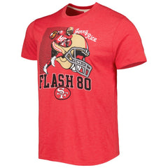 Jerry Rice Homage Unisex Caricature Retired Player Tri-Blend T-Shirt - San Francisco 49ers T-shirts