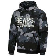 The Wild Collective Camo Pullover Hoodie - Chicago Bears Hoodies