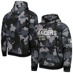 The Wild Collective Camo Pullover Hoodie - Las Vegas Raiders Hoodies