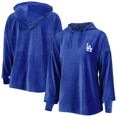 Royal Los Angeles Dodgers Touch Women's End Line Pullover Hoodie