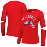 Red Washington Nationals Touch Women's Formation Long Sleeve T-Shirt