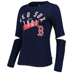 Navy Boston Red Sox Touch Women's Formation Long Sleeve T-Shirt