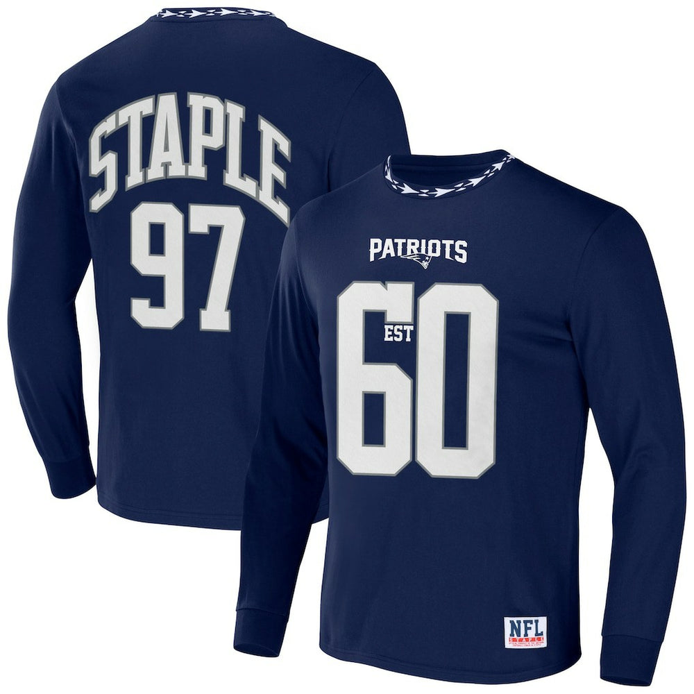NFL x Staple Core Team Long Sleeve T-Shirt - New England Patriots T-shirts