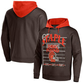 NFL x Staple Throwback Vintage Wash Pullover Hoodie - Cleveland Browns Hoodies