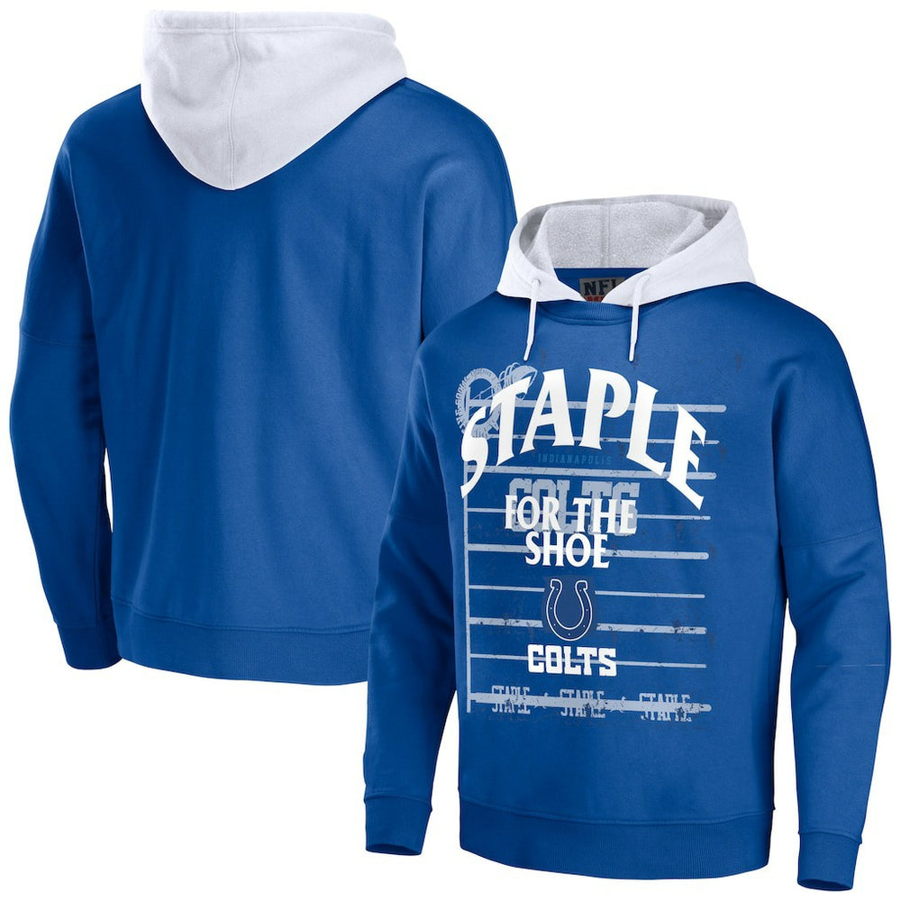 NFL x Staple Throwback Vintage Wash Pullover Hoodie - Indianapolis Colts Hoodies
