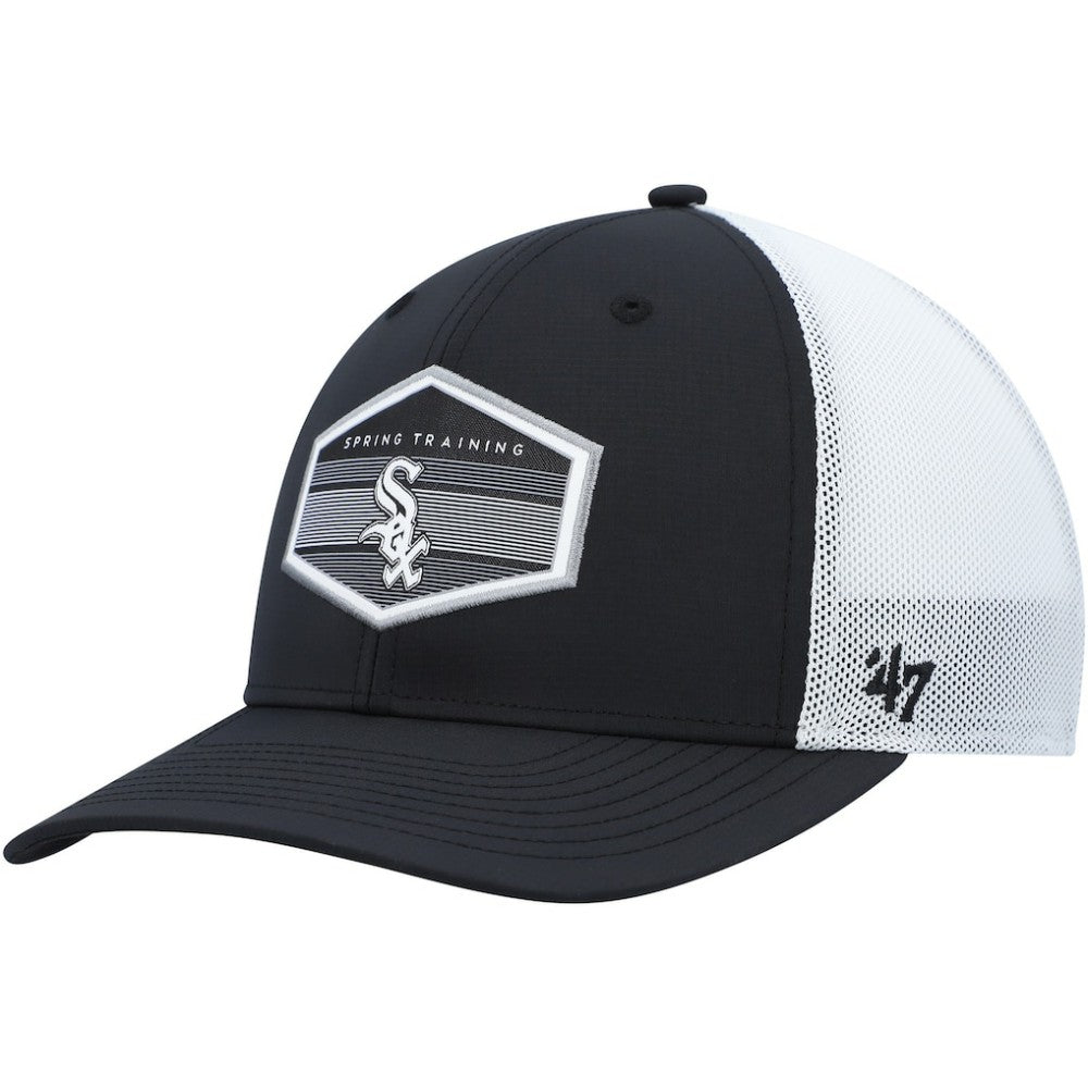 Black/White Chicago White Sox '47 Spring Training Burgess Trucker Adjustable Hat