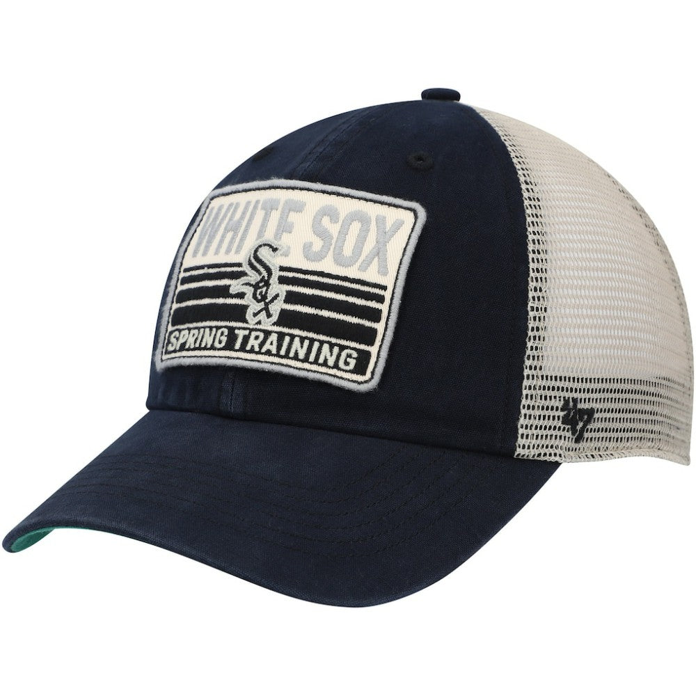 Black/Tan Chicago White Sox '47 Four Stroke Clean Up Trucker Snapback Hat