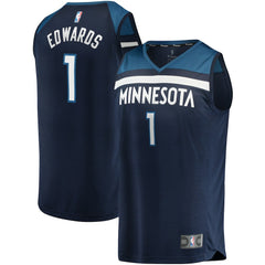 Fanatics Anthony Edwards Minnesota Timberwolves 2021/22 Fast Break Replica Jersey