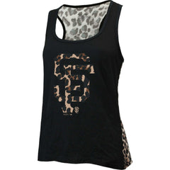Black San Francisco Giants Majestic Threads Women's Leopard Tank Top