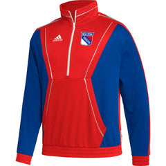 NHL New York Rangers adidas Team Classics Half-Zip Jacket