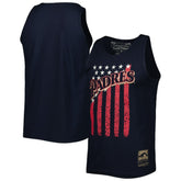 Navy San Diego Padres Mitchell & Ness Cooperstown Collection Stars and Stripes Tank Top