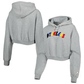The Wild Collective Women's Cropped Pullover Hoodie - Pittsburgh Steelers Hoodies