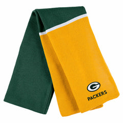 WEAR by Erin Andrews Women's Colorblock Cuffed Knit Hat with Pom and Scarf Set - Green Bay Packers Hats