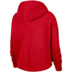 Nike Chicago Bulls Women's Split Flip Courtside Cropped Pullover Hoodie