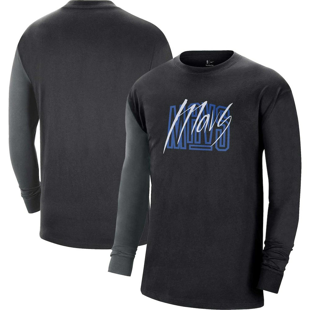 Nike Dallas Mavericks Courtside Versus Flight MAX90 Long Sleeve T-Shirt sale