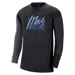 Nike Dallas Mavericks Courtside Versus Flight MAX90 Long Sleeve T-Shirt sale