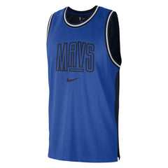 Nike Dallas Mavericks Courtside Versus Force Split DNA Performance Mesh Tank Top sale