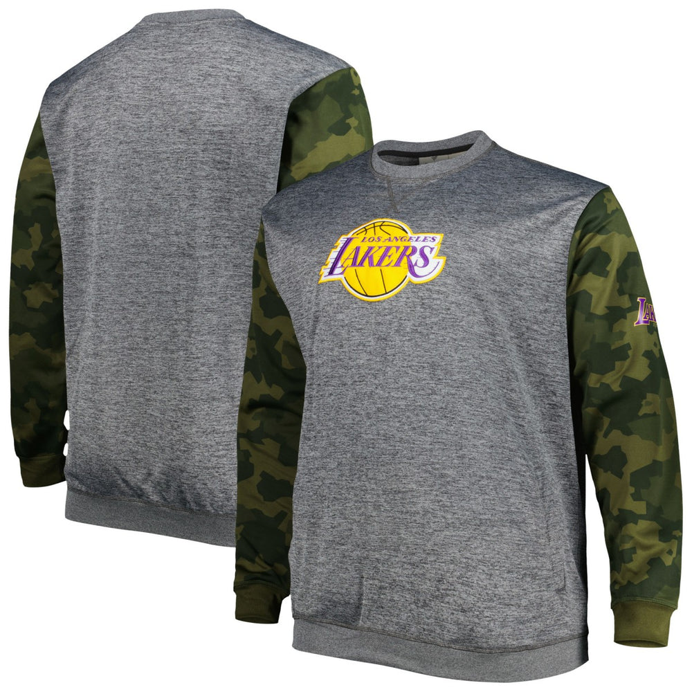 Fanatics Los Angeles Lakers Big & Tall Camo Stitched Sweatshirt