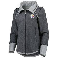 Women's Sport Sun Fade Full-Zip Sweatshirt - Pittsburgh Steelers Sweatshirts