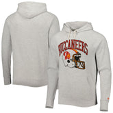 Homage Retro Helmet Tri-Blend Raglan Pullover Hoodie - Tampa Bay Buccaneers Hoodies
