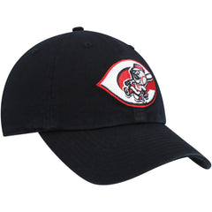 Black Cincinnati Reds '47 Cooperstown Collection Clean Up Adjustable Hat