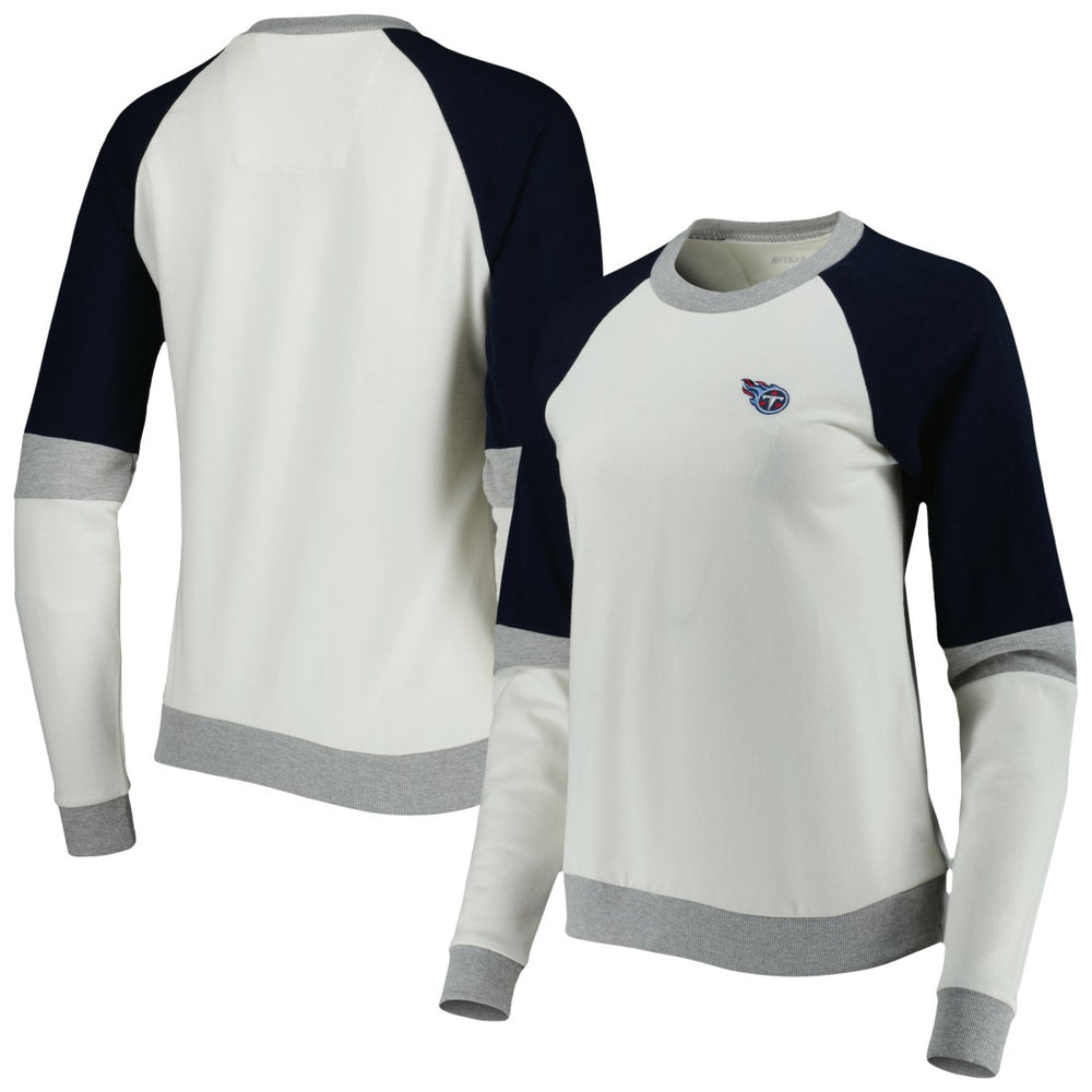Antigua Women's Avenue Raglan Pullover Sweatshirt - Tennessee Titans Pullover